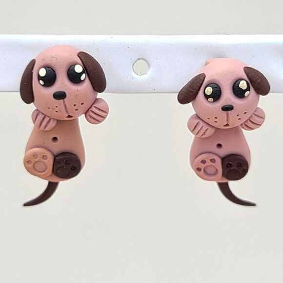 2 pairs Dog earrings,  pierced - Picture 2 of 5